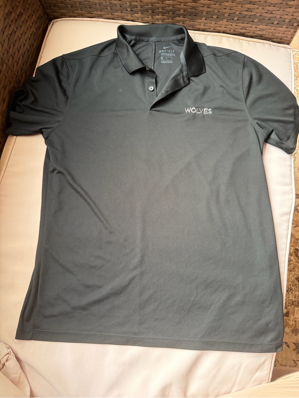 Nike Black 'Wolves' Men's Polo Shirt